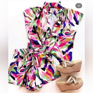 Crosby by Mollie Burch Sunset Palms set - Size XS